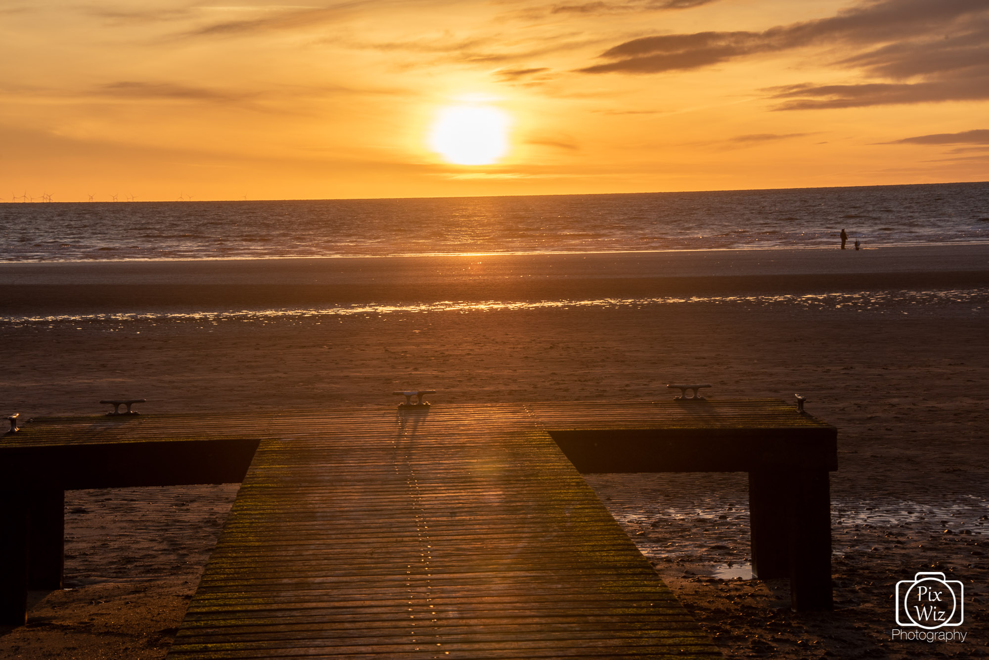 Sunset On Seascale Pier